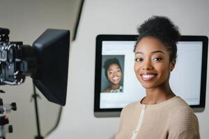 Capturing the essence of a joyful moment in a professional studio photo