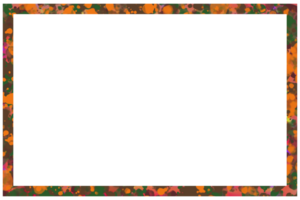 a frame with a colorful pattern on it png
