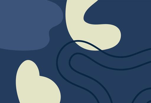 Abstract background with wavy lines and spots. minimalist background illustration in flat style vector