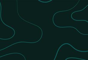 Abstract seamless pattern with wavy lines in green colors vector