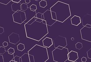 Abstract geometric background with hexagons. simple geometrical background illustration. Violet color. vector