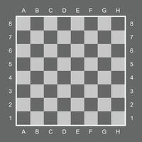 Chess board table game vector