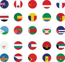 World flag isolated pack vector