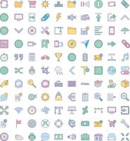User interface icons pack vector