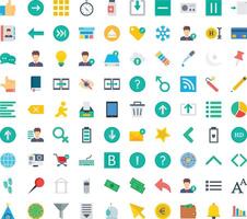 User interface pack set vector
