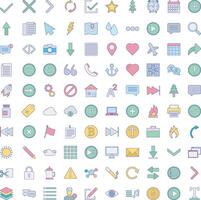 User interface icon pack vector