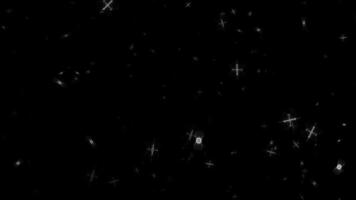Abstract particles animation on black background video