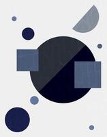 Elegant Abstract Geometric Shape Composition vector