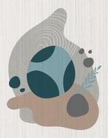 Serene Organic Flowing Abstract Harmony vector