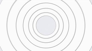 Concentric Circles Are Vibrating, Circular Vibrations, Mesmerizing Ripples On The Surface, Symmetrical Concentric Circles Vibrating, Vibrating White Circles. video