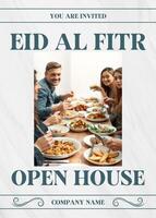 White Eid Al Fitr Company Open House Invitation template