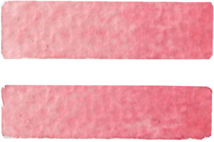 Numeric Equal or Equal symbol that is drawn and painted by hand in light red watercolor of fine art style png