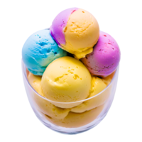 Multicolored ice cream, for graphic design png