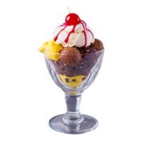 Multicolored ice cream, image without background, for graphic design png