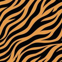 Tiger skin Pattern illustration, animal print background Design vector