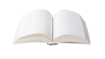 White Open Book for Mockup Clean and Minimalistic Design png