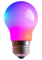A Colorful Light Bulb Vibrant and Decorative Illuminating Design png