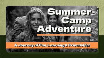 Summer Camp Adventure Presentation template