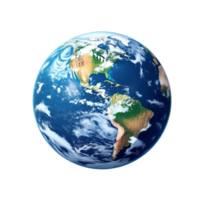 High Resolution Earth Image From Space Showing Global Details On A Transparent Background png
