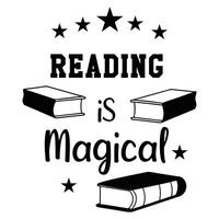Education Themed T-shirt Design with Book Reader Typography vector