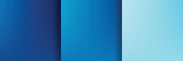 Abstract blue gradient halftone background design vector