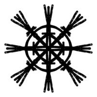 a black and white drawing. of a snowflake vector