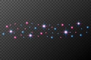 glowing stars on background vector
