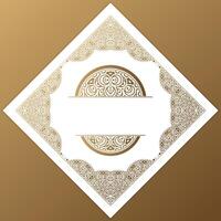 Luxury retro calligraphy ornament frame line design vector