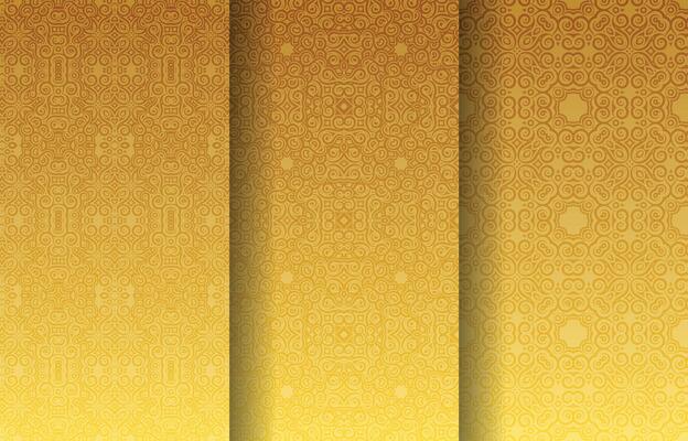 elegant gold art line pattern design