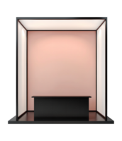 Modern Event Exhibition Booth Mockup Design Square Shape for Product Showcase png