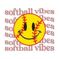 Softball Player Graphic Tee with Typography and Sports Illustration vector