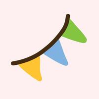 a party flag design vector