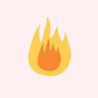 Fire design element vector