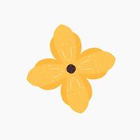 yellow flower design vector
