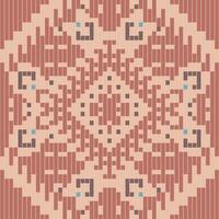 Navajo Abstract Colorful Geometric Pattern Backgroundfolk Embroidery, Aztec Geometric Ornament Print. Design for Carpet, Wallpaper, Clothing, Wrapping, Fabric vector