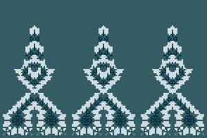 Pixel Art Abstract Ethnic Geometric Patternfolk Embroidery, Aztec Geometric Ornament Print. Design for Carpet, Wallpaper, Clothing, Wrapping, Fabric vector