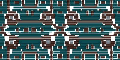 Abstract Ethnic Abstract Seamless Geometric Patternfolk Embroidery, Aztec Geometric Ornament Print. Design for Carpet, Wallpaper, Clothing, Wrapping, Fabric vector