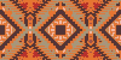 Aztec Geometric Patternsfolk Embroidery, Aztec Geometric Ornament Print. Design for Carpet, Wallpaper, Clothing, Wrapping, Fabric vector