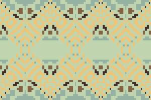 Ethnic Pattern Abstract Geometric Pattern Backgroundfolk Embroidery, Aztec Geometric Ornament Print. Design for Carpet, Wallpaper, Clothing, Wrapping, Fabric vector