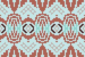 Repeating Pattern Ethnic Geometric Patternfolk Embroidery, Aztec Geometric Ornament Print. Design for Carpet, Wallpaper, Clothing, Wrapping, Fabric vector