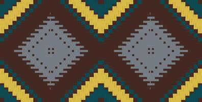 Zigzag Simple Arabic Geometric Patternfolk Embroidery, Aztec Geometric Ornament Print. Design for Carpet, Wallpaper, Clothing, Wrapping, Fabric vector