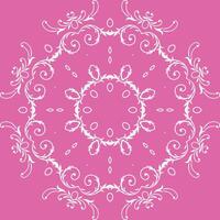 Damask Colour Palestinian Traditional Blouse Pattern Folk Embroidery, Aztec Ornament Print. Design for Carpet, Wallpaper, Clothing, Wrapping, Fabric vector