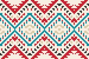 Fabric Pattern Abstract Geometric Pattern Designfolk Embroidery, Aztec Geometric Ornament Print. Design for Carpet, Wallpaper, Clothing, Wrapping, Fabric vector