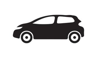icon of a car. The car is depicted in a side profile with smooth, vector