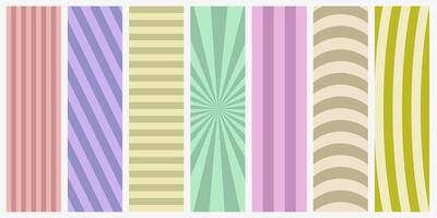 Abstract style. Various patterns. Geometric posters with simple shapes and patterns. vector