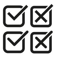 Check mark icon. Check mark set. Check mark sign. Approved symbol. Isolated check mark icon. vector