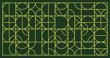 Background with simple shape and pattern drawn with thin line. Simple geometric art poster. vector