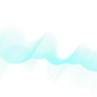 Abstract blue wavy lines on white background. illustration for your design vector