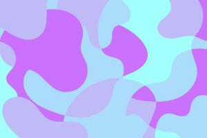 Abstract fluid shapes in soft pastel blue and purple tones with smooth flowing curves vector