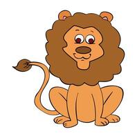 A lion in standing vector